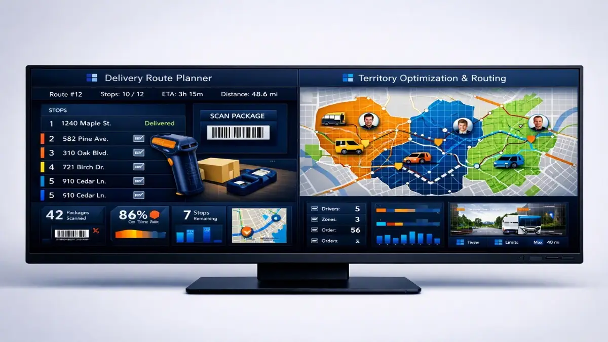Circuit vs Route4Me interface comparison for delivery management and route optimization software