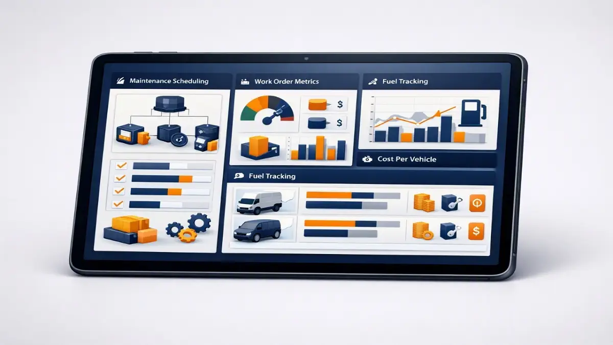 Fleetio pricing breakdown and fleet maintenance software dashboard review