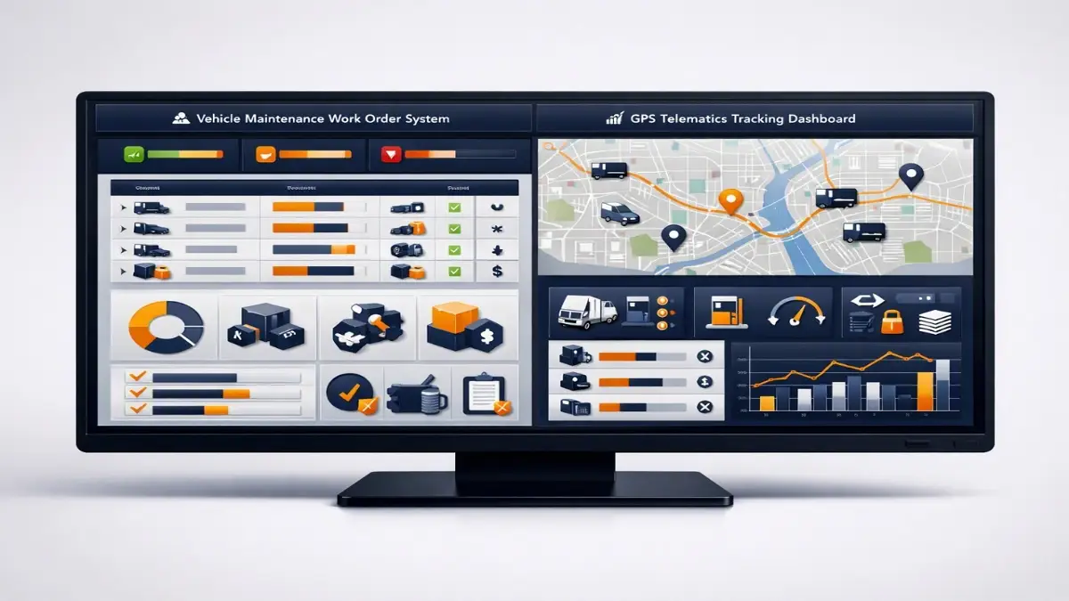 Fleetio vs Samsara interface comparison for fleet telematics and maintenance software