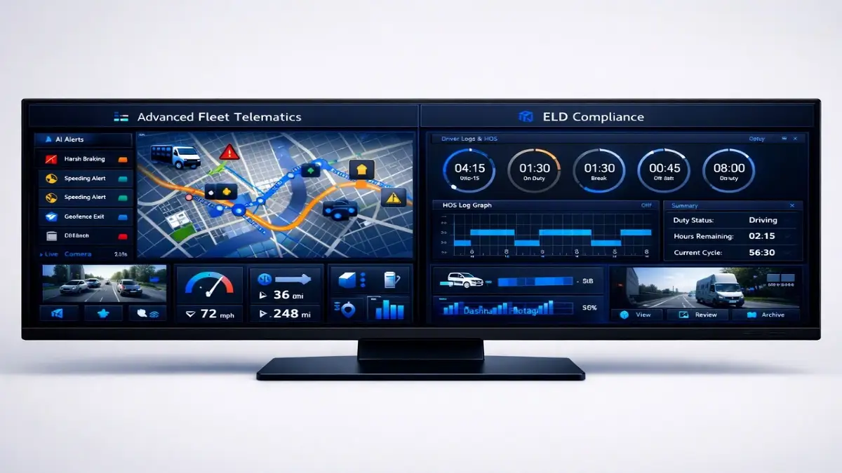 Samsara vs Motive interface comparison for ELD compliance and AI dashcams